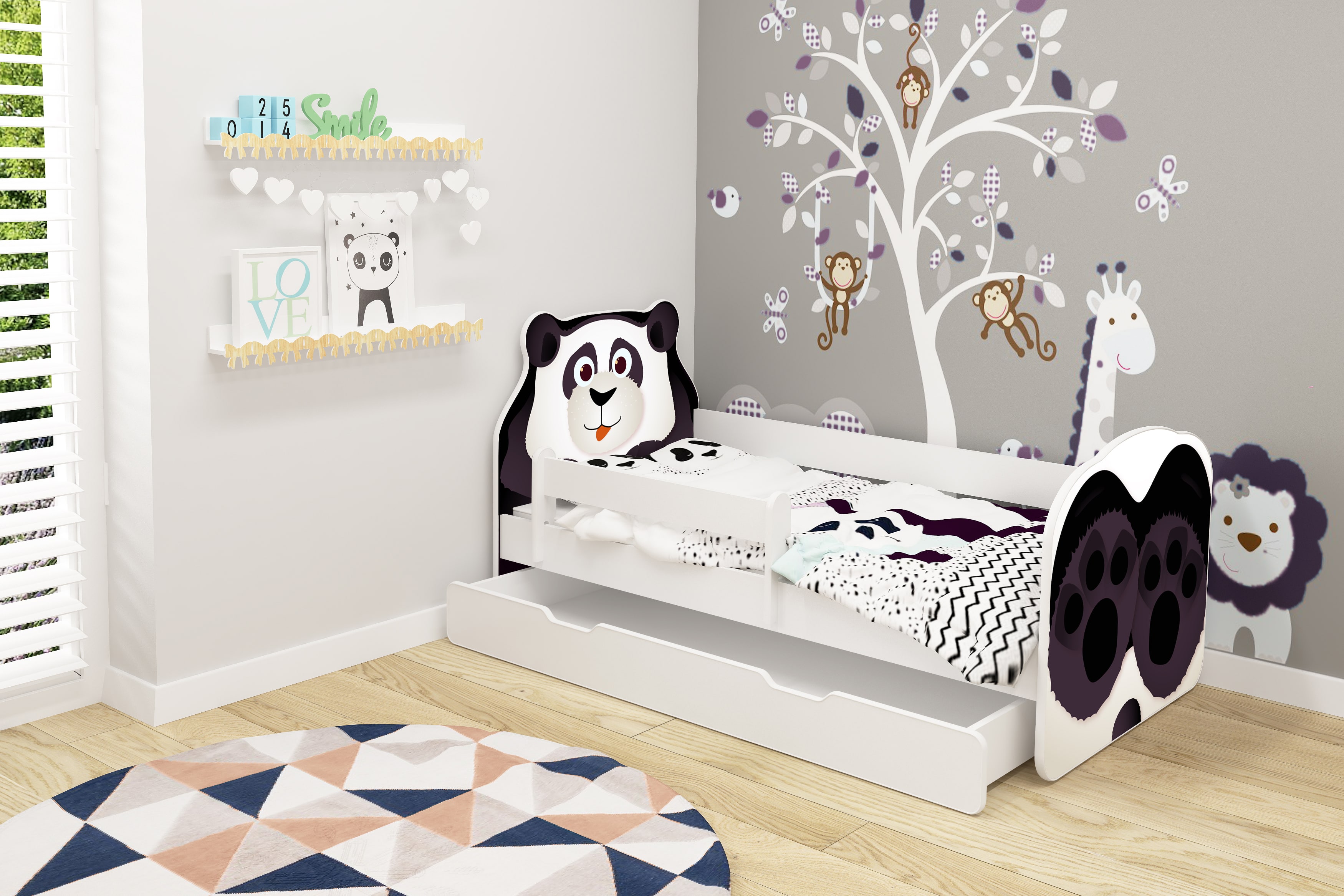 Groene bonen Kleren oppervlakte Kinderbed Panda incl. matras Mio Amore Baby & Kids store