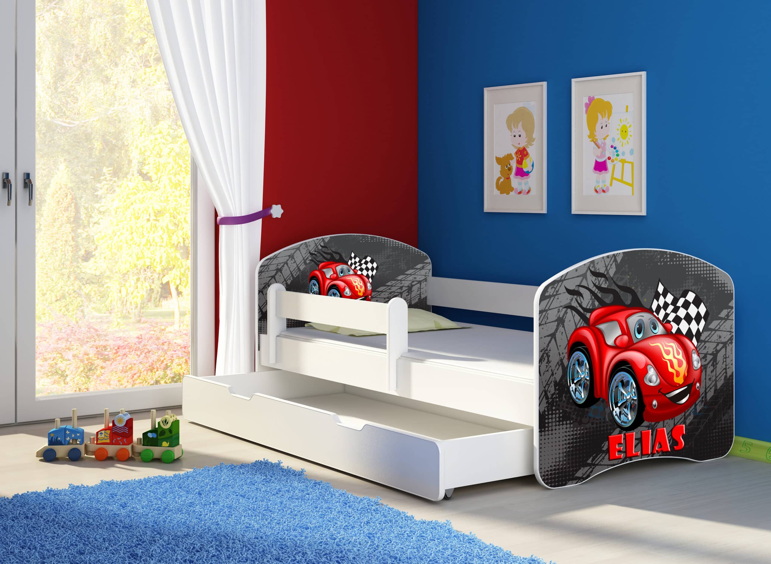 Controle zwaard Belastingbetaler Kinderbed Happy Raceauto III incl. matras Mio Amore Baby & Kids store
