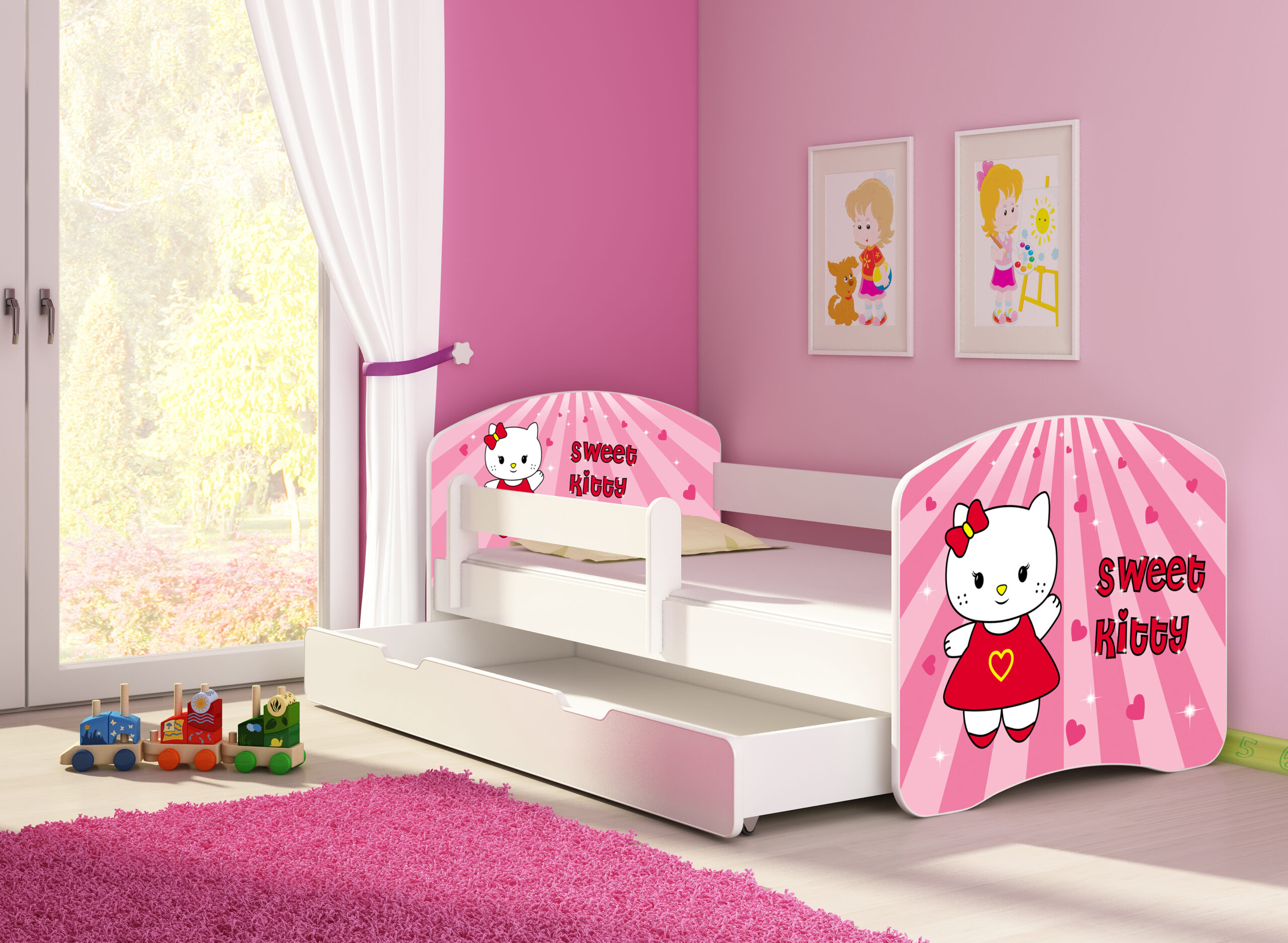 Kinderbed Happy Kitty lade