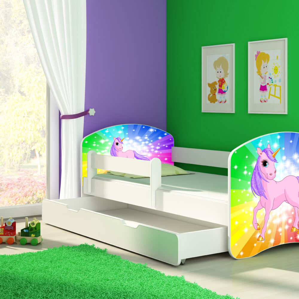 Kinderbed Happy Unicorn Rainbow lade