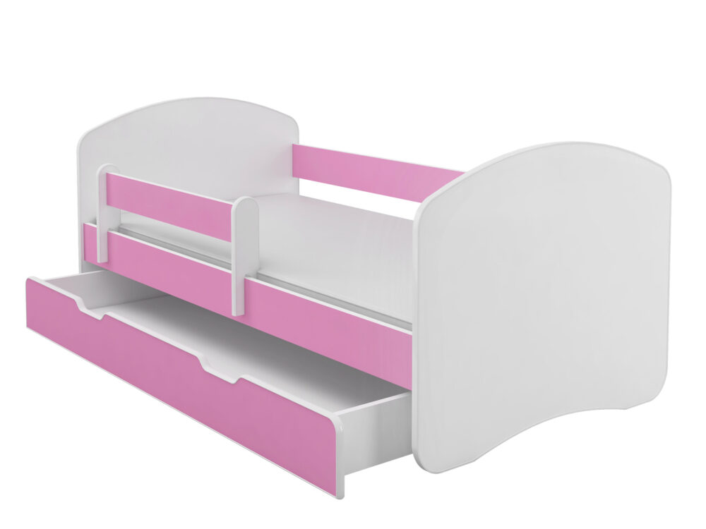 Kinderbed Mio Amore roze lade