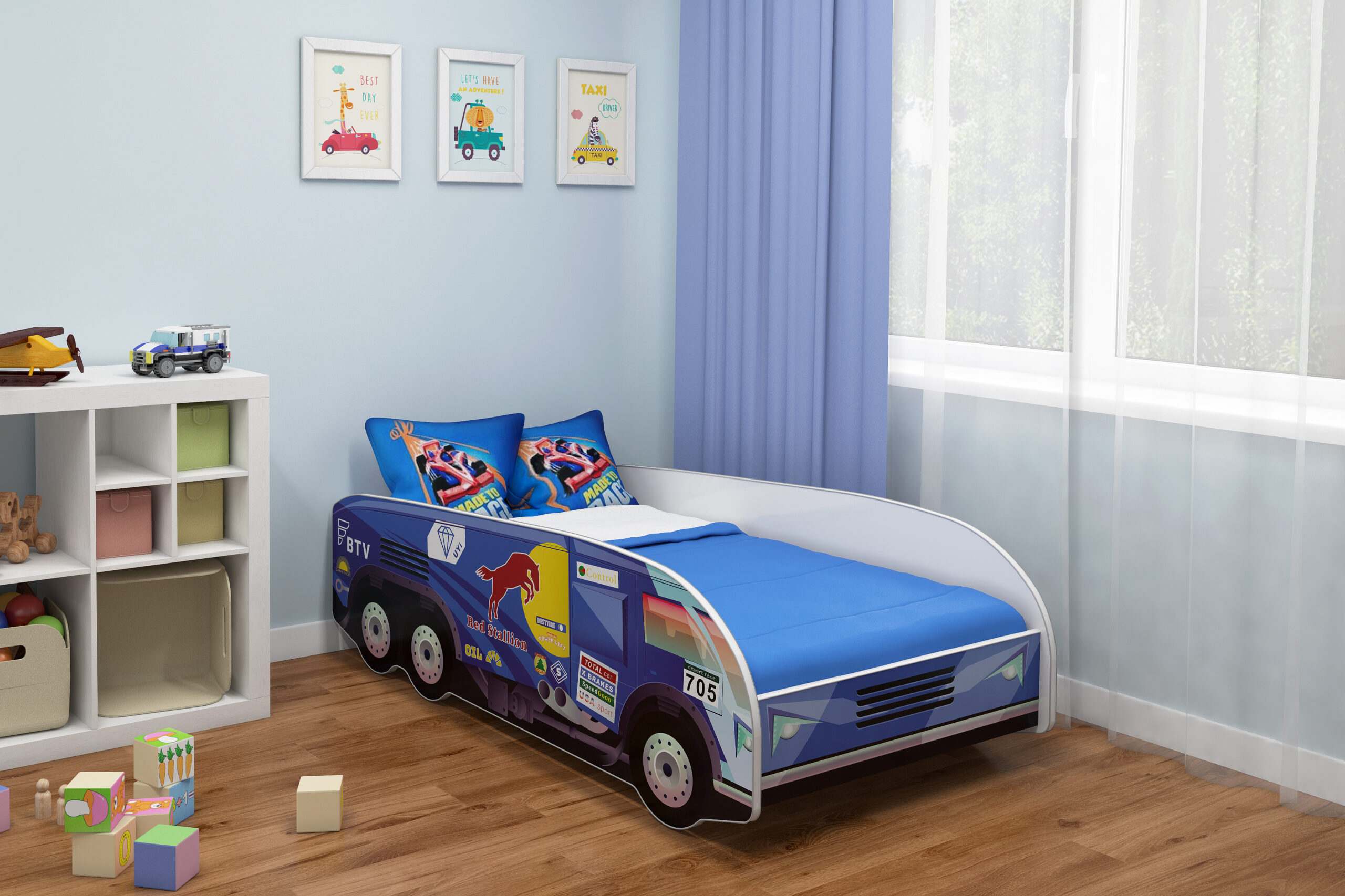 Kinderbed Truck Dakar Blauw