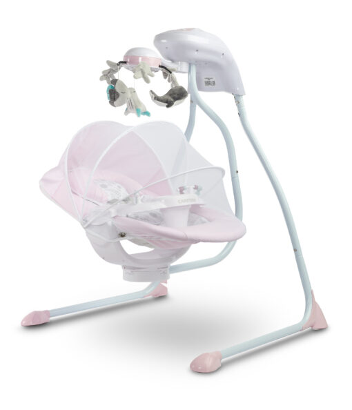 Caretero elektrische schommelstoel Raffi roze