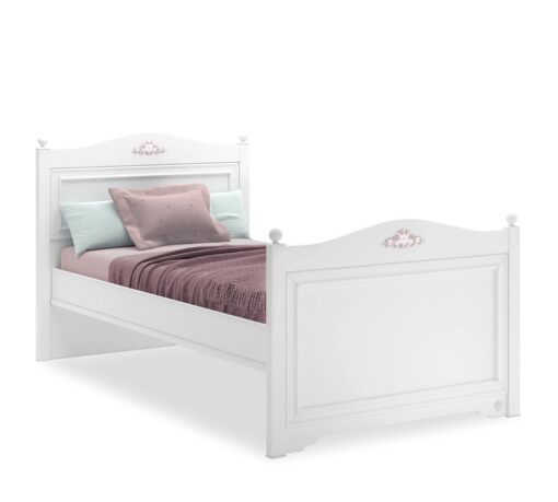 Cilek Rustic white bed 200x120 cm